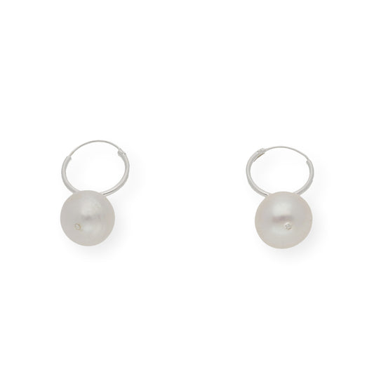 Pendientes de Aro en Plata de Ley 925 con Perlas FreshWater