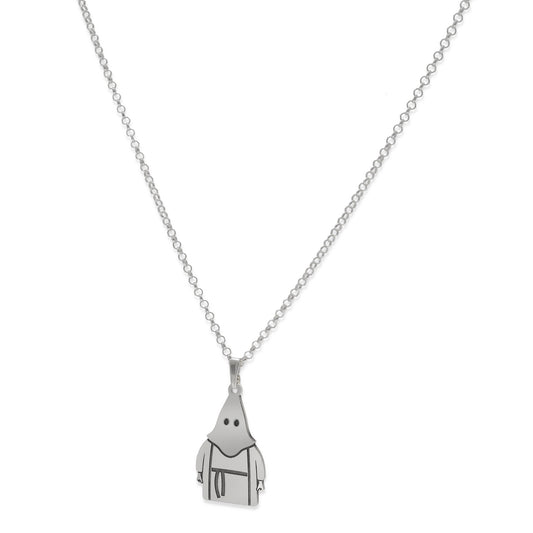 Collar con Colgante de Nazareno en Plata de Ley 925