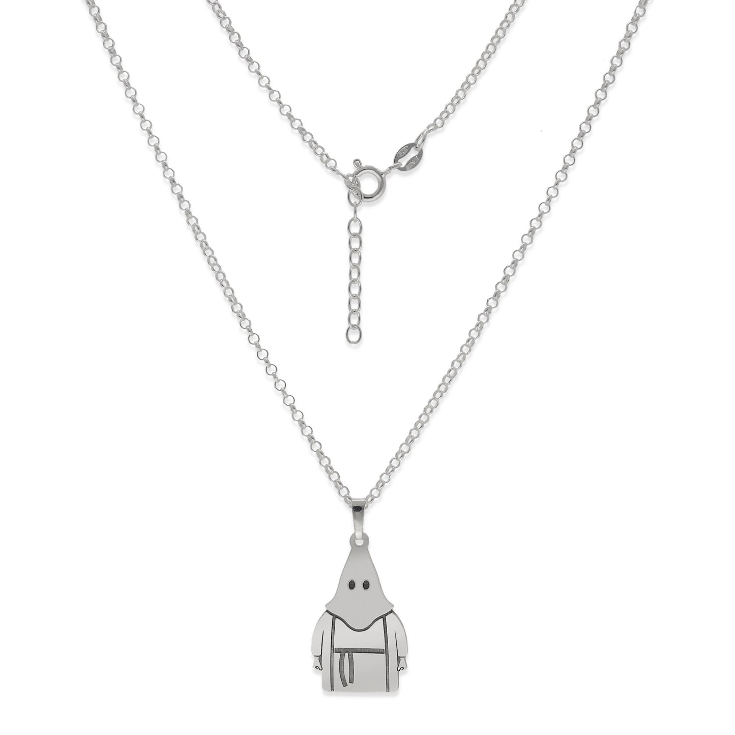 Collar con Colgante de Nazareno en Plata de Ley 925