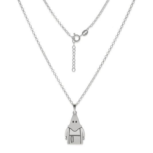 Collar con Colgante de Nazareno en Plata de Ley 925