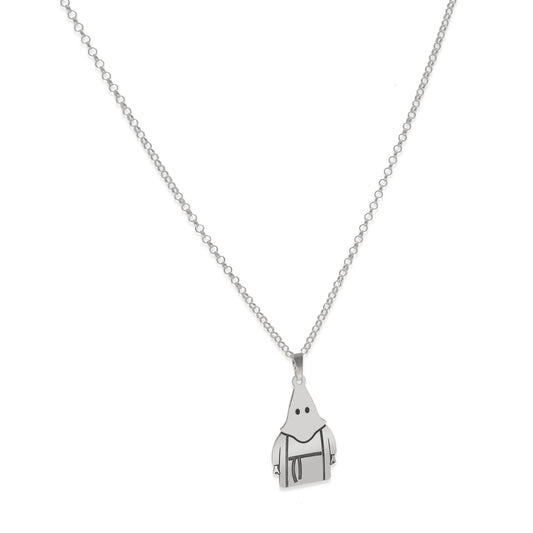 Collar con Colgante de Nazareno en Plata de Ley 925
