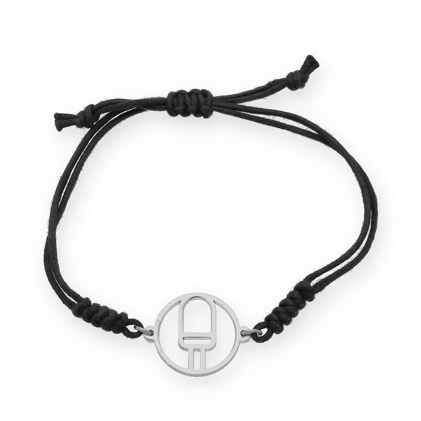 Pulsera Macramé de Helado en Plata de Ley 925