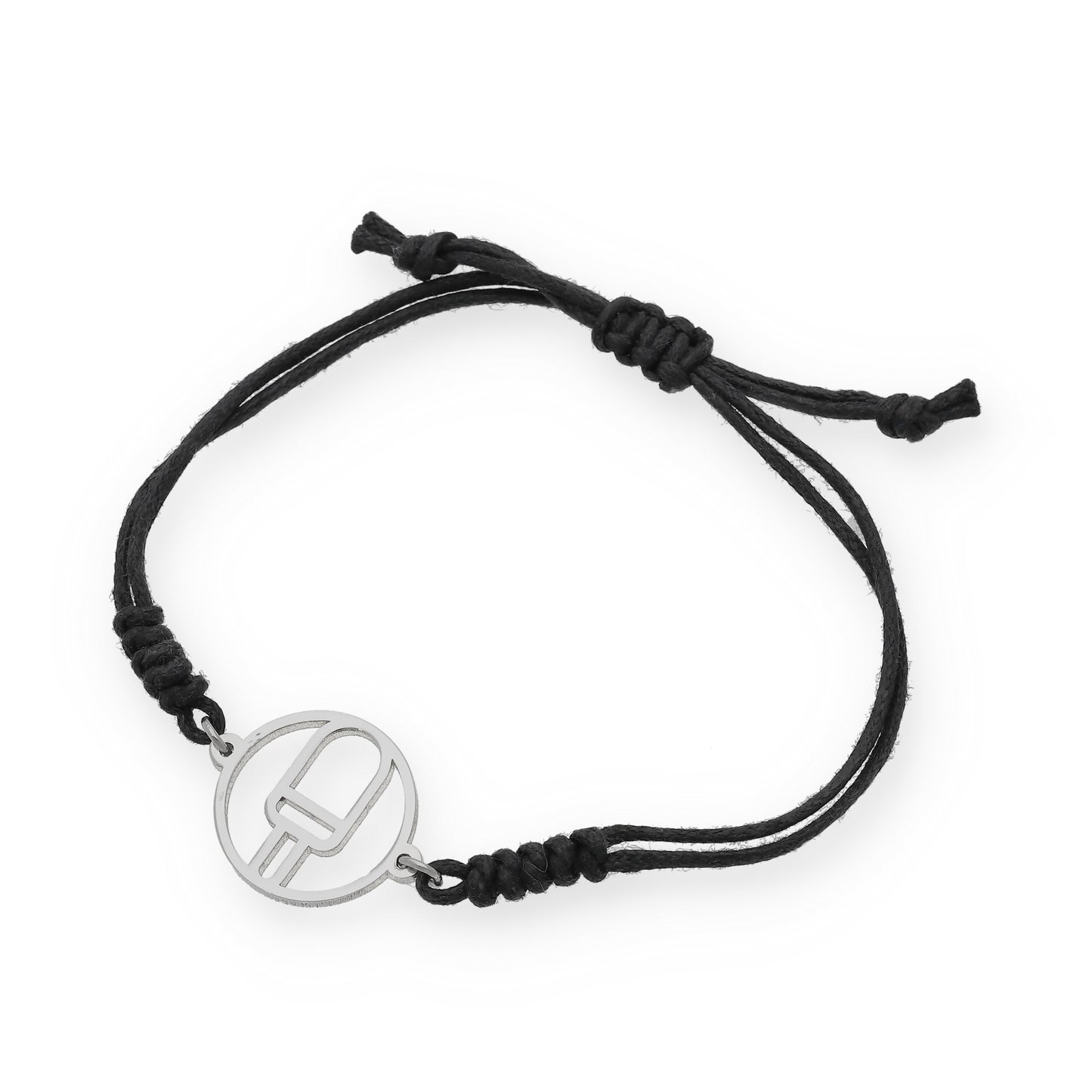 Pulsera Macramé de Helado en Plata de Ley 925