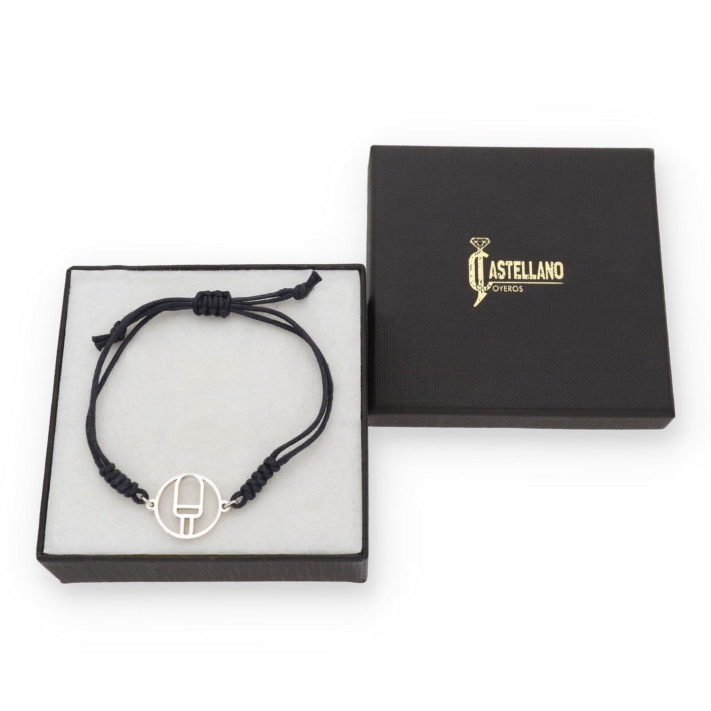 Pulsera Macramé de Helado en Plata de Ley 925