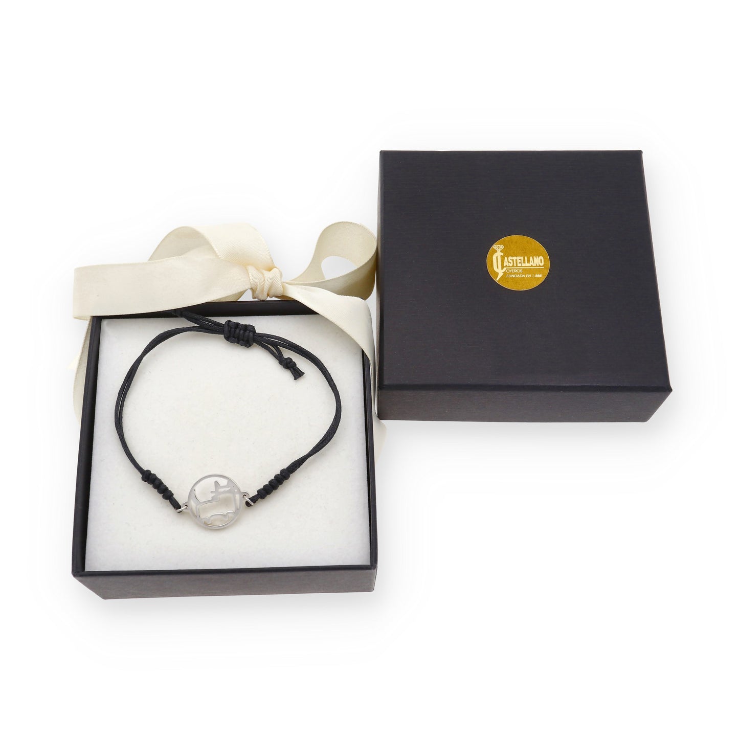 Pulsera Macramé de Gato con Plata de Ley 925