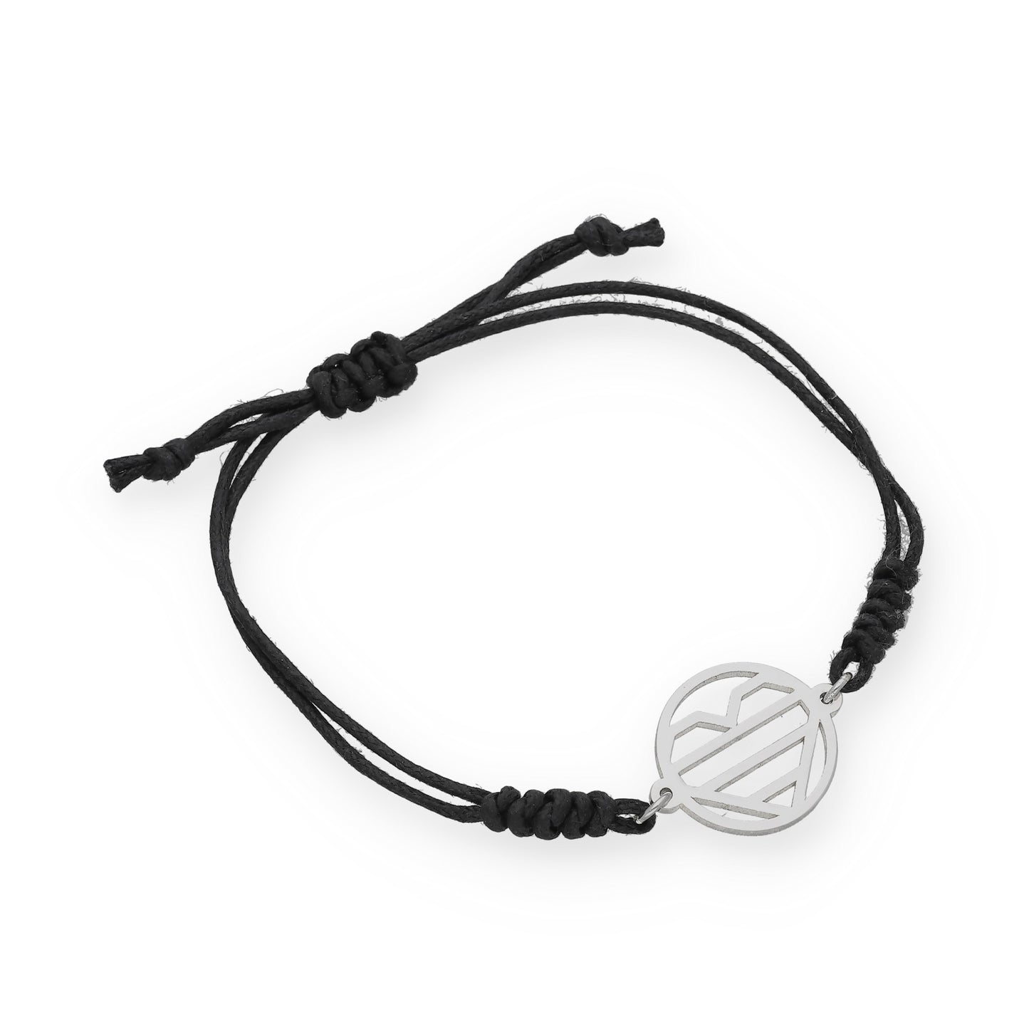 Pulsera Macramé Corazón en Plata de Ley 925