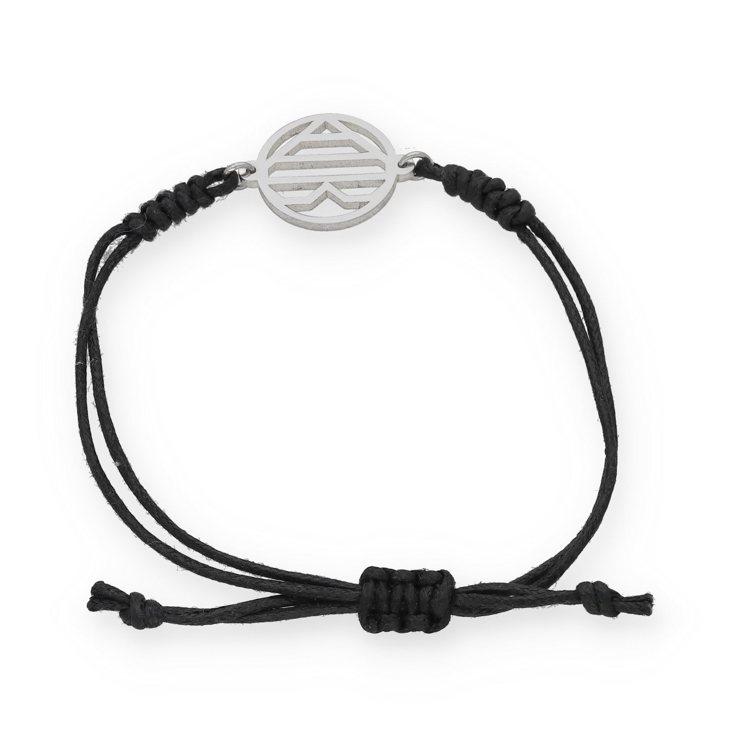 Pulsera Macramé Corazón en Plata de Ley 925