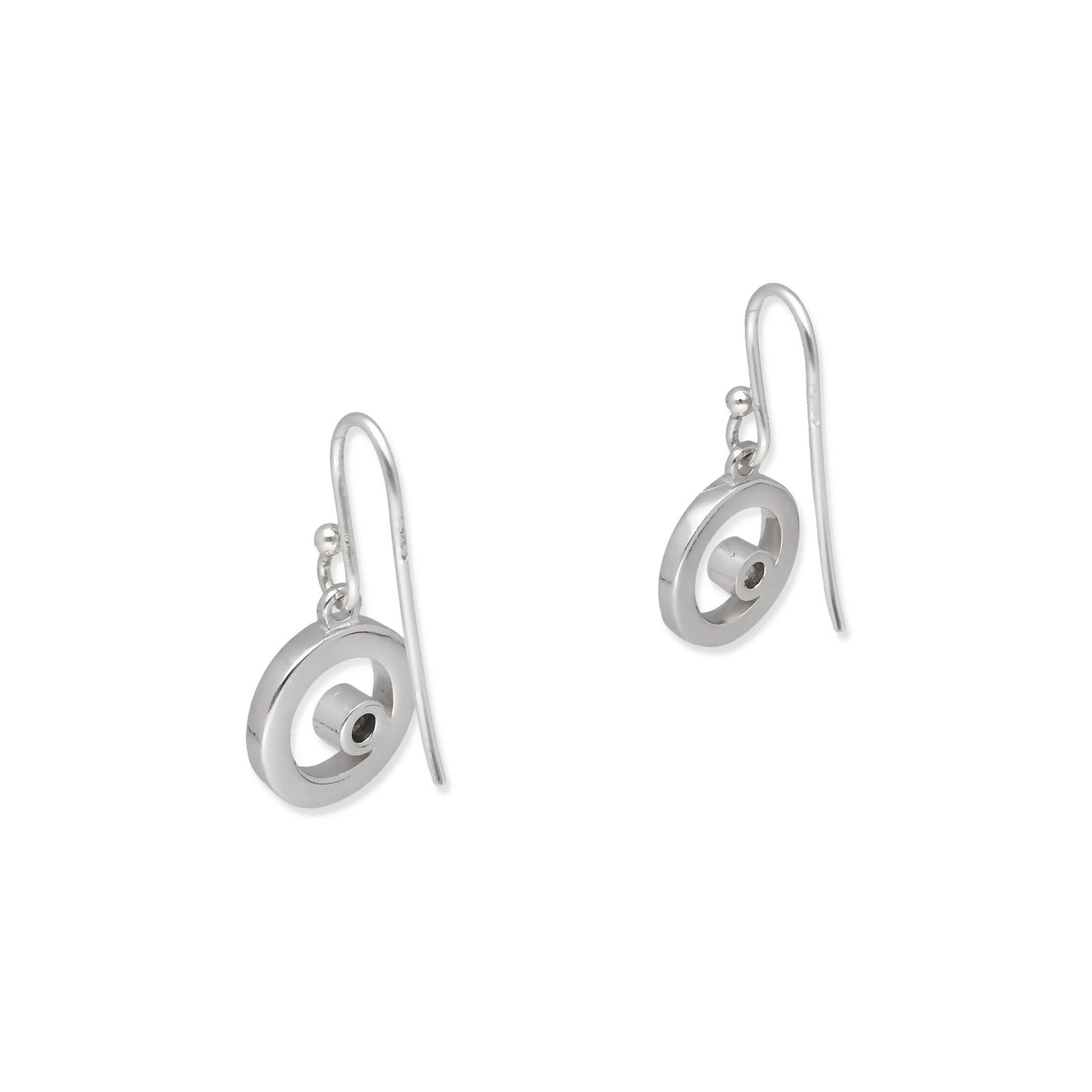 Pendientes Rund en Plata de Ley 925 con Circonita