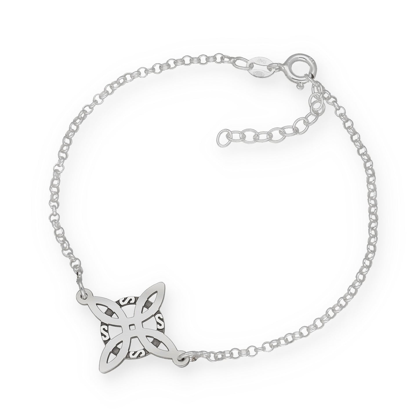 Pulsera de Nudo de Bruja en Plata de Ley 925