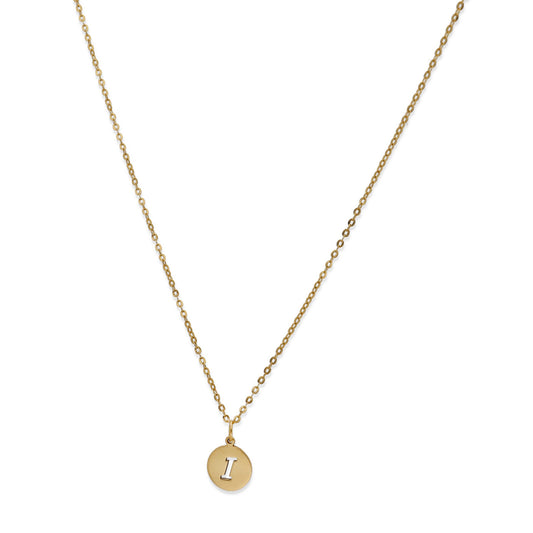 Collar con Colgante Inicial en Oro de Ley 18K