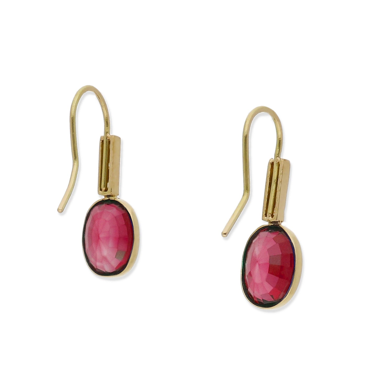 Pendientes Margo en Oro de Ley 18K con Rubíes y Diamantes