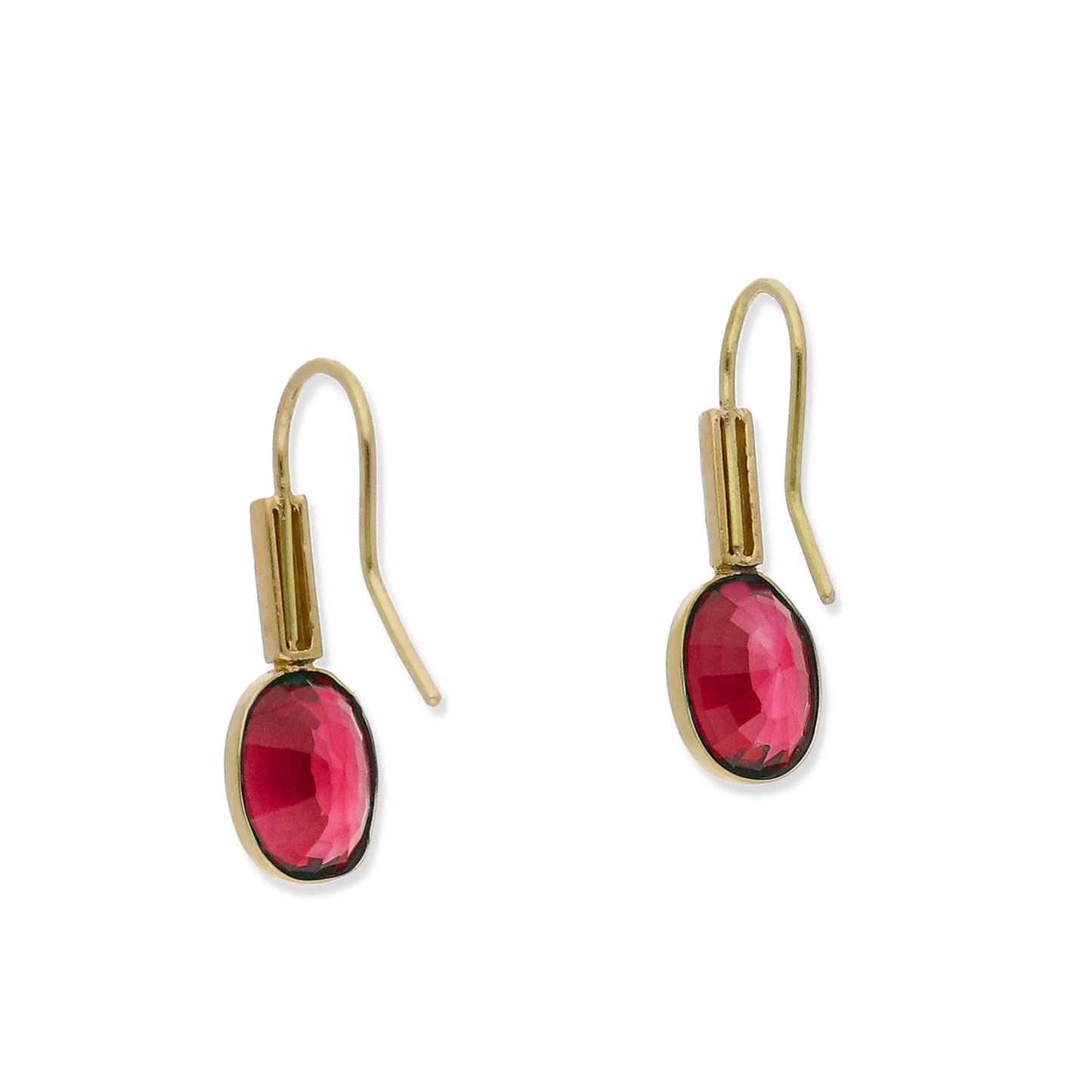 Pendientes Margo en Oro de Ley 18K con Rubíes y Diamantes