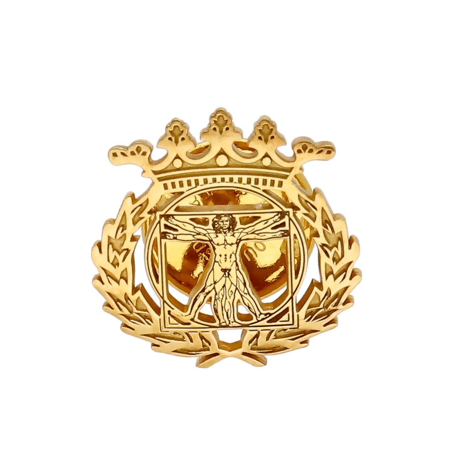 Pin Insignia Profesional de Bellas Artes en Plata 925 con Baño de Oro 18K