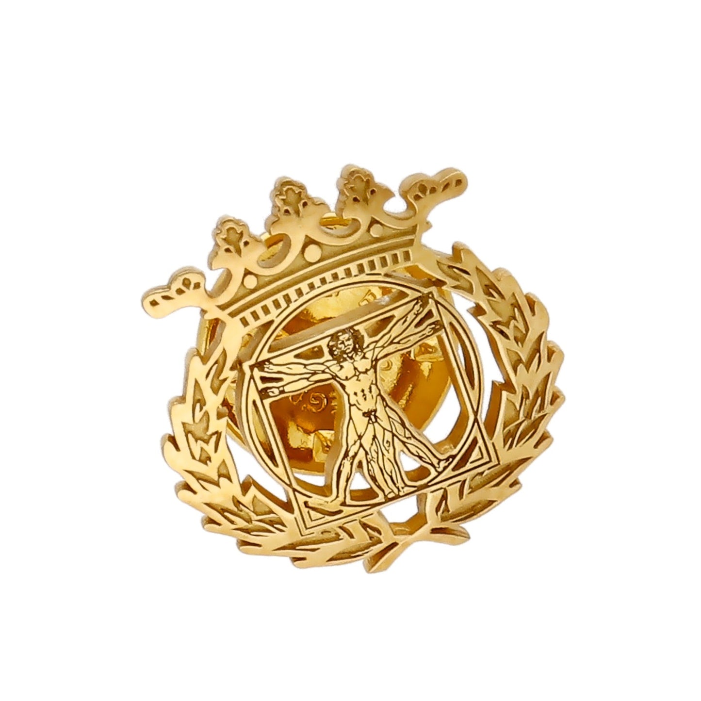 Pin Insignia Profesional de Bellas Artes en Plata 925 con Baño de Oro 18K