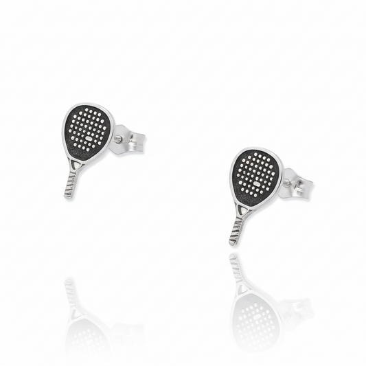 Pendientes Pala de Pádel en Plata de Ley 925