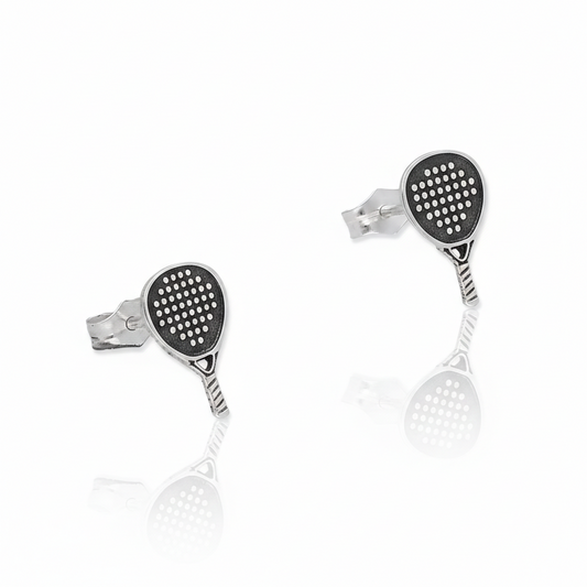 Pendientes Pala de Pádel en Plata de Ley 925