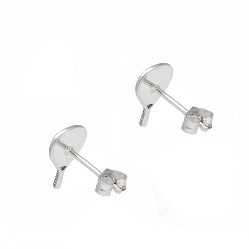 Pendientes Pala de Pádel en Plata de Ley 925