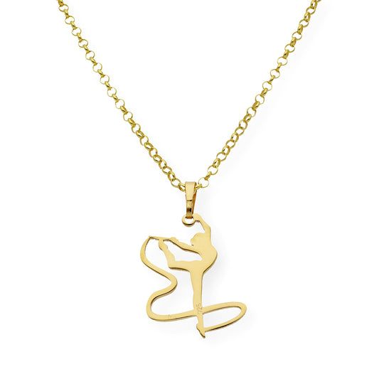 copy of Collar con Colgante de Gimnasia Artística en Plata de Ley 925