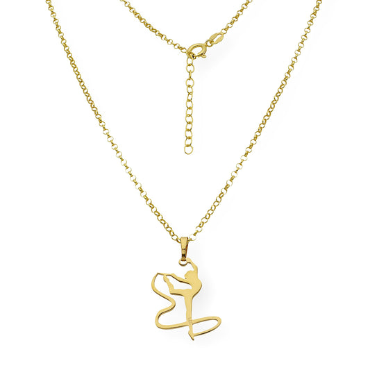 copy of Collar con Colgante de Gimnasia Artística en Plata de Ley 925