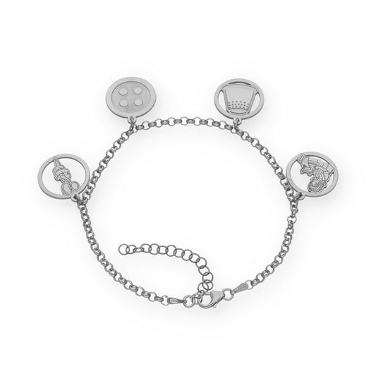 Pulsera Charms de Modista en Plata de Ley 925