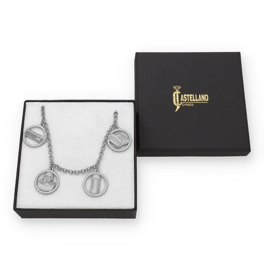 Pulsera Charms de Oficinista en Plata de Ley 925