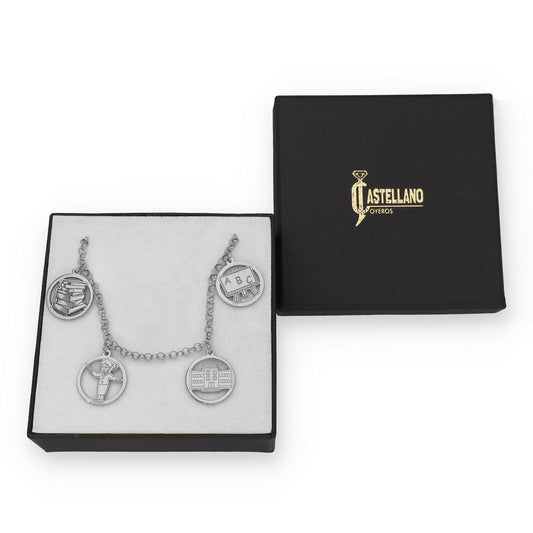 Pulsera Charms de Profesora en Plata de Ley 925