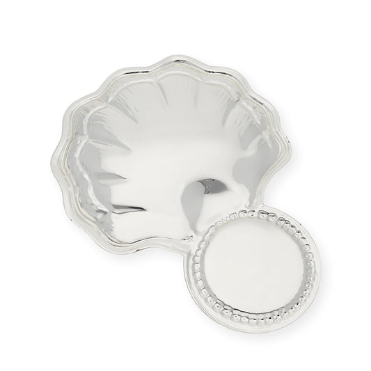 Concha de bautismo en alpaca plateada "soledad"