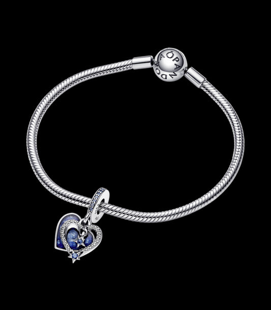 Charm Pandora Doble Corazón Estrella Fugaz 792356C01