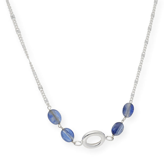 Gargantilla con Zafiros en Plata de Ley 925