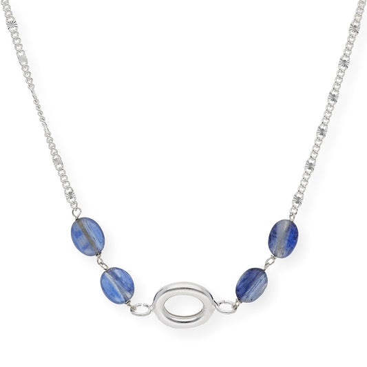 Gargantilla con Zafiros en Plata de Ley 925