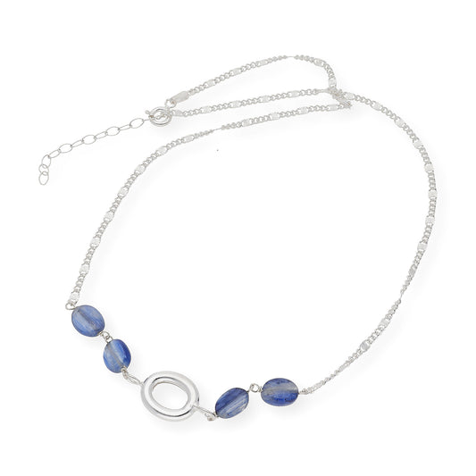 Gargantilla con Zafiros en Plata de Ley 925