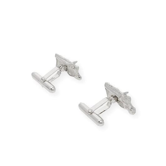 Gemelos de Plata Cabeza de Caballo