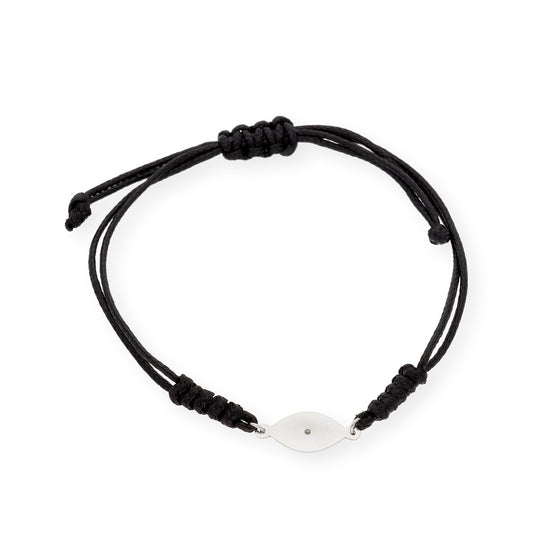 Pulsera Marlene Modelo Ojo Turco en Plata 925 y Esmalte con Diamante