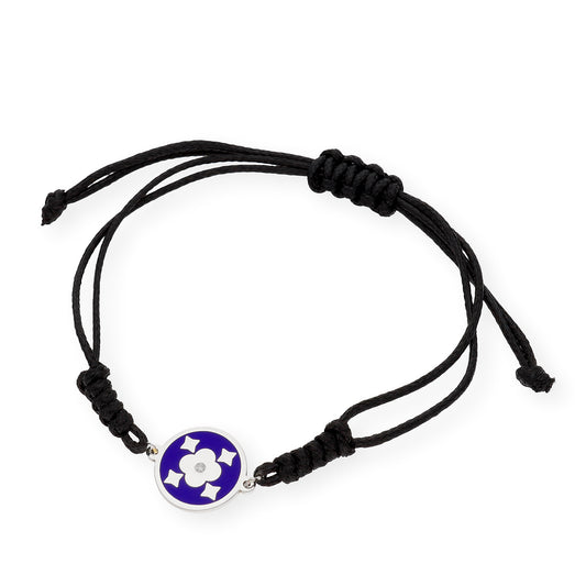 Pulsera Marlene Modelo Trébol en Plata 925 y Esmalte con Diamante