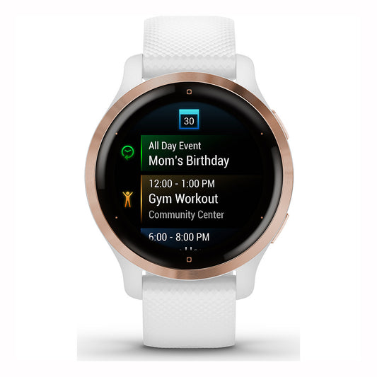 Reloj Garmin Venu 2S Rose Gold y Correa Blanca 010-02429-13