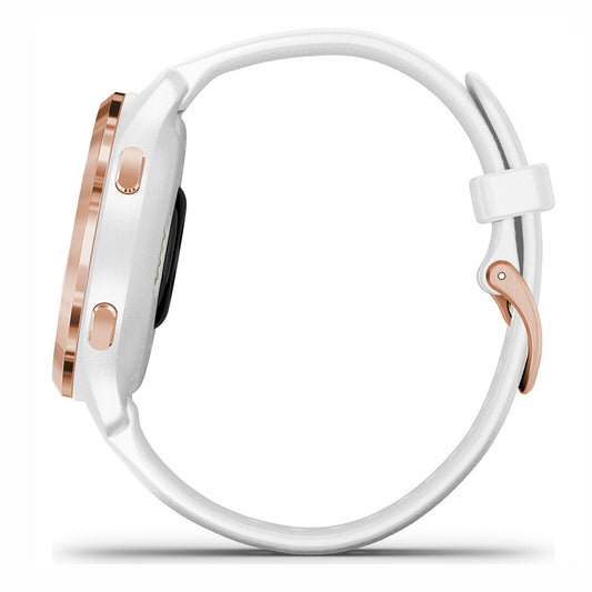 Reloj Garmin Venu 2S Rose Gold y Correa Blanca 010-02429-13