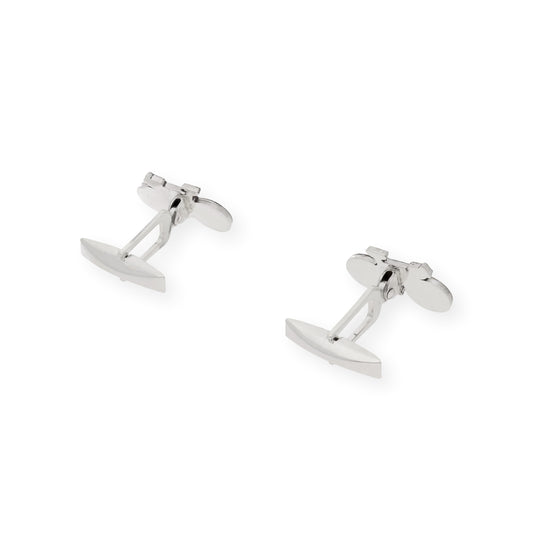 Gemelos de Plata de Ley 925 Diseño Bicicleta