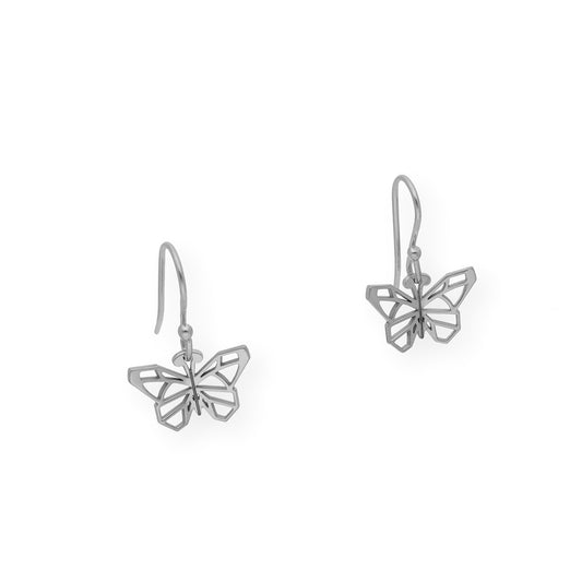 Pendientes Origami Mariposa en Plata de Ley 925