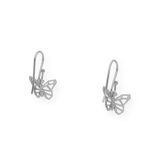 Pendientes Origami Mariposa en Plata de Ley 925