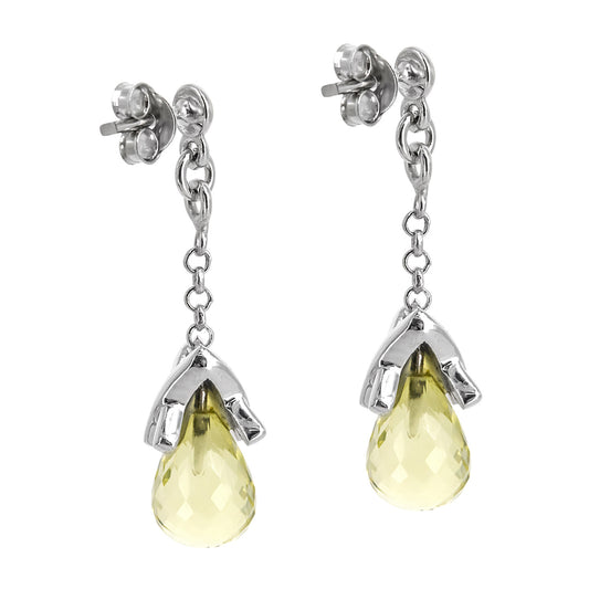 Pendientes Mira en plata de ley 925 con Topacios Azul