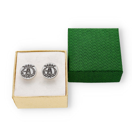 Gemelos Insignia Profesional de Arquitectura en Plata de Ley 925