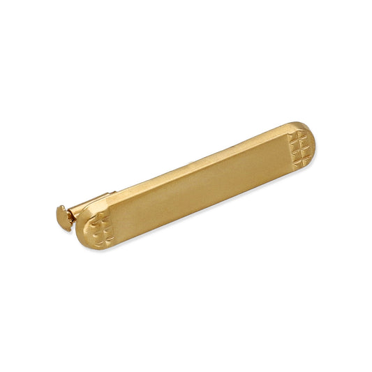 Imperdible Bebé de Barra Mate con Bordes Redondeados en Oro Amarillo 18K