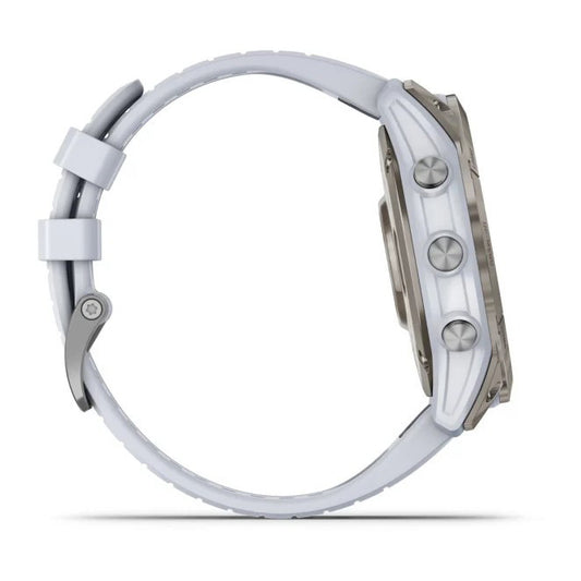 Reloj Garmin epix PRO (Gen 2) Sapphire | 51mm Titanio con correa blanca 010-02804-11