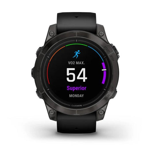 Reloj Garmin epix PRO (Gen 2) Sapphire | 47mm Titanio DLC con correa negra 010-02803-11