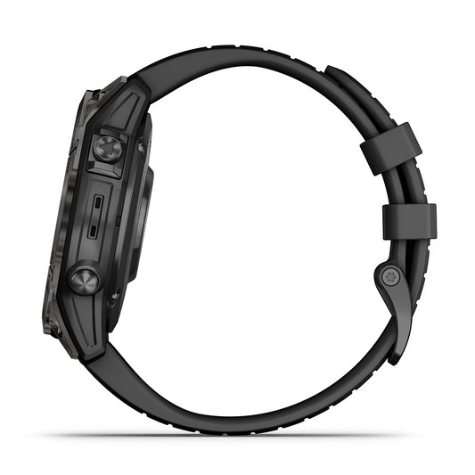 Reloj Garmin Fenix 7 PRO Sapphire Solar Gris carbón DLC correa negra 010-02777-11
