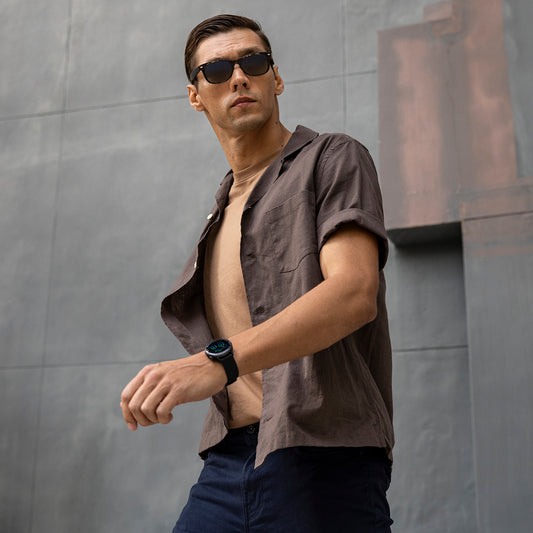 Reloj Garmin Vivoactive 6 Oro Lunar con Correa Hueso 010-02985-01