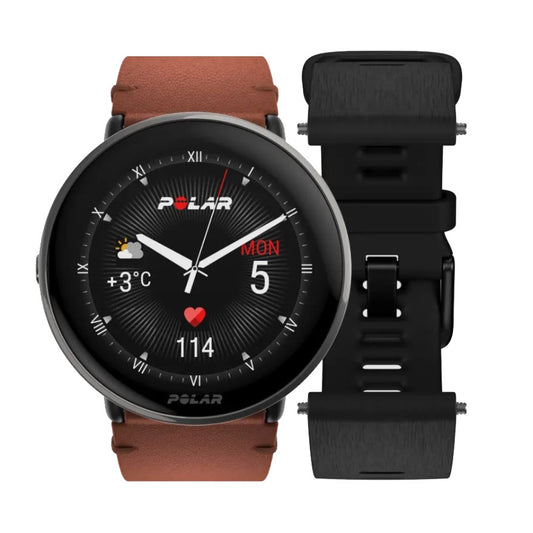 Reloj Polar Ignite 3 Titanium S/L Cuero y Silicona 900110028