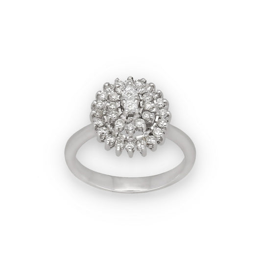 Anillo Begoña en Oro Blanco 18k y Diamantes