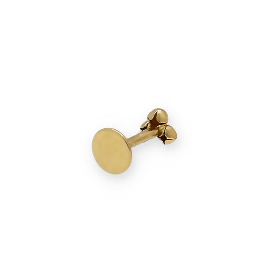 Piercing en Oro de Ley 18K con 3 Bolitas