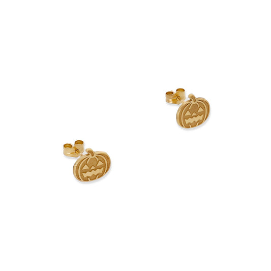 Pendientes Calabaza en Plata 925 y Baño Oro 18k